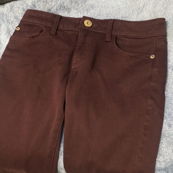 EUC DL1961 Jeans XTWILL Margaux Instasculpt Ankle Skinny Color Sangria size 25 - Picture 5 of 9